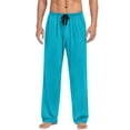 thumbnail image 1 of Taqqpue Mens Pants Casual Solid Color Pajama Pants Sleep Lounge Bottoms Loose Fit Soft Comfy Long Trouser Pant Sleepwear with Pockets, 1 of 6