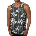 thumbnail image 1 of Taqqpue Mens Plus Size Tank Tops Casual Hawaiian Crewneck Sleeveless Shirts Quick Dry Graphic Beach Coconut Tree Gym Tank Top, 1 of 5