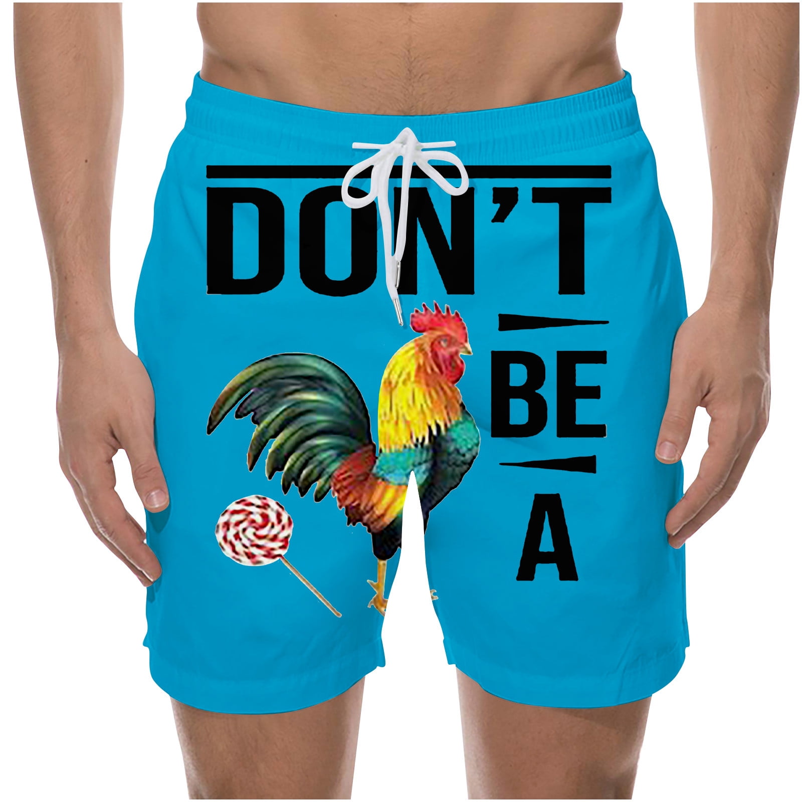 Taqqpue Mens Swim Trunks Funny Swim Trunks Humorous Waterproof