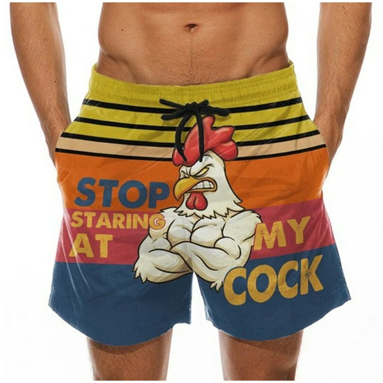Taqqpue Mens Swim Trunks Stop Staring at My Cock Funny Swim Trunks Humorous Quick Dry Mesh Lining Swimwear Bathing Suits Swim Shorts Surfing Summer