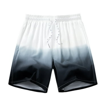 Taqqpue Mens Swim Trunks Waterproof Quick Dry Gradient Color Board Shorts Mesh Lining Swimwear Bathing Suits Drawstring Swim Shorts Surfing Summer Beach Shorts Swimsuit Sports Shorts