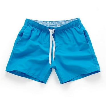 Taqqpue Mens Swim Trunks Waterproof Quick Dry Solid Board Shorts Mesh Lining Swimwear Bathing Suits Drawstring Swim Shorts Surfing Summer Beach Shorts Swimsuit Sports Shorts