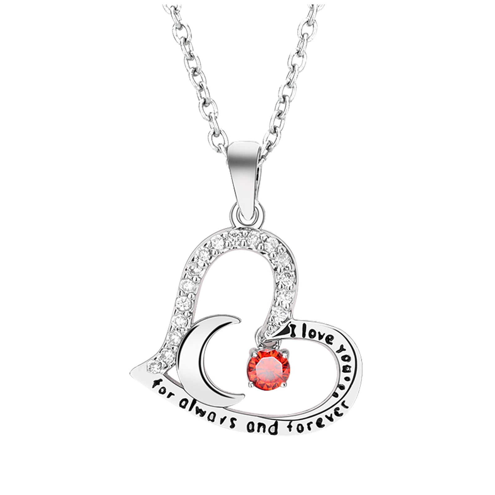Taqqpue Necklaces for Women Teen Girls,Valentines Necklace Birthstone