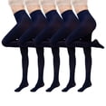 thumbnail image 1 of Taqqpue Opaque Skin Color Tights for Women, Tummy Compression Plus Size Tights, Control Top Microfiber Pantyhose for Women, 1 of 1