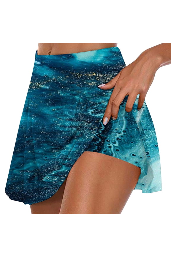 Pleated Tennis Skirts for Women High Waisted Lightweight Athletic Golf Skorts Shorts Running Workout Clothes Fake 2 Piece Shorts Set for Women