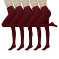 thumbnail image 1 of Taqqpue Plus Size Tights for Women, 2 Pairs Opaque High Waist Pantyhose, Solid Color Soft Stockings Women, 1 of 1
