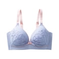 thumbnail image 1 of Taqqpue Pregnant Women's Breastfeeding Bra Solid Color Adjustable Strap Pre Opening Button Breast Feeding Bra Cotton Lace Maternity Sleep Bras for Women, 1 of 4