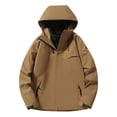 thumbnail image 1 of Taqqpue Rain Jacket for Women Solid Color Lightweight Waterproof Windbreaker Jacket with Hood Women Outdoor Packable Raincoat with Pockets, 1 of 5