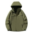 thumbnail image 1 of Taqqpue Rain Jacket for Women Solid Color Lightweight Waterproof Windbreaker Jacket with Hood Women Outdoor Packable Raincoat with Pockets, 1 of 5