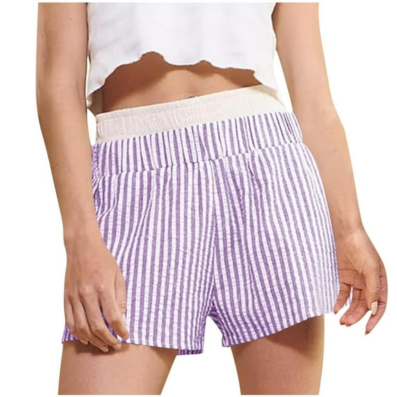 Taqqpue Shorts for Women Plus Size Loose Fit Gingham Plaid Elastic Waist High Waisted Shorts Boxer Shorts Casual Summer Cotton Pajama Lounge Sleep Shorts Womens Y2K Pajamas Shorts