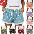 thumbnail image 1 of Taqqpue Shorts for Women Drawstring Running Workout Quick Dry Athletic Shorts Pocket Home Sleeper Elastic High Waist Shorts, 1 of 9