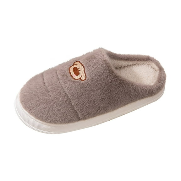 Taqqpue Slippers for Mens Cozy Memory Foam Scuff Slippers Casual Print Winter Warm House Shoes for Indoor Outdoor