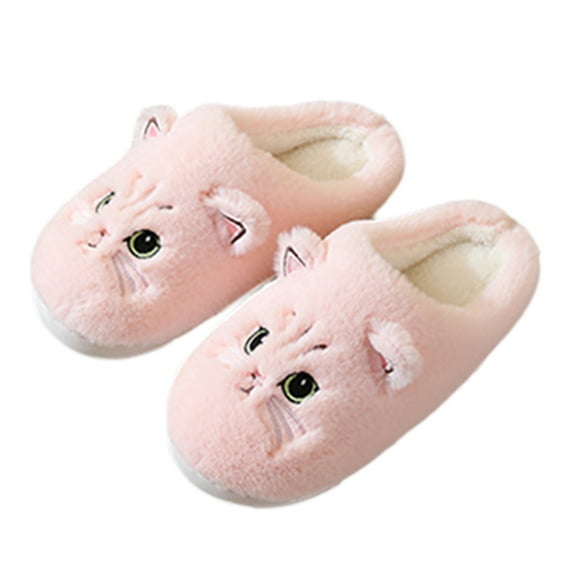 Taqqpue Slippers for Women, Cartoon Animal Hippo Slippers Winter Warm Furry Cute Home Slippers Indoor Outdoor