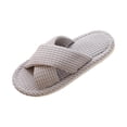 thumbnail image 1 of Taqqpue Slippers for Women Solid Color Memory Foam House Bedroom Bow Crossbands Slide Slipper Shoes Comfy Trendy Gift Slippers, 1 of 8