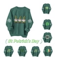 thumbnail image 1 of Taqqpue St. Patrick's Day Shirt for Women Funny Shamrock Irish Graphic Long Sleeve Tee Casual Loose Fit Spring Tops plus Size Crewneck Sweatshirt for Women, 1 of 8