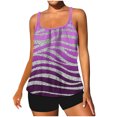 thumbnail image 1 of Taqqpue Tankini Swimsuits for Women Two Piece Tummy Control Swimsuits Flowy Blouson Floral Swim Tank Top with Boyshorts S-2XL, 1 of 6