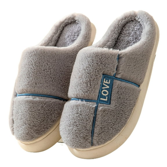 Taqqpue Thickened Cotton Slippers for Women Cute Home Couple Indoor Warm House Slippers Fall and Winter Comfortable Slippers