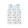 thumbnail image 1 of Taqqpue Toddler Baby Boys Tank Tops Kids 100% Cotton Cute Cartoon Print Sleeveless Vest Summer Sports Tees Unisex T-Shirt Fashion Daily Playwear Tshirt Tops 3-13Y, 1 of 3