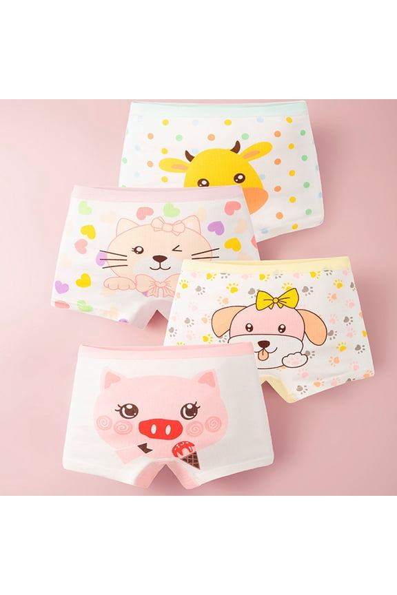 Toddler Boy Cotton Underwear Cute Printed Briefs Comfort Flex Boys and Toddler Underwear period Underwear for Teens Multiple Packs Available pack of 4 Size 1-14 Years