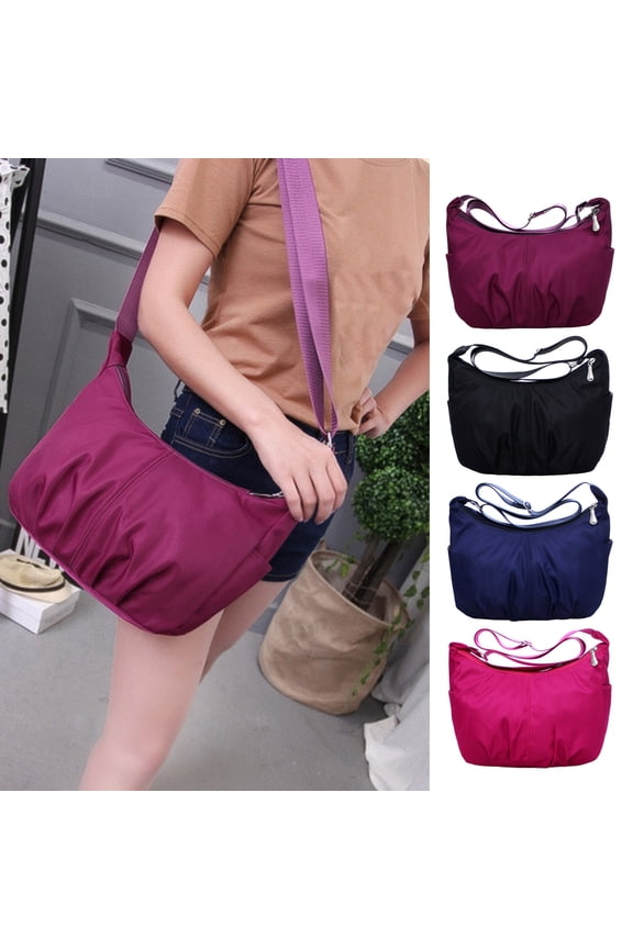 Tote Beach Bags for Women Women Casual Nylon Sling Shoulder Bag Large Capacity Bag Handbag Purse for Work Travel Casual Message Bag Tote Purse handbags