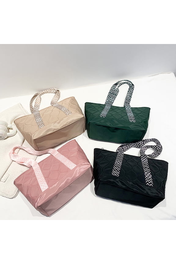 Tote Beach Bags for Women Cotton-padded Tote Bag Women's Fashion Work Shoulder Handbag for Work Travel Casual Message Bag Tote Purse handbags