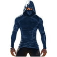 thumbnail image 1 of Taqqpue UPF 50+ Sun Protection Shirt for Men with Mask Summer Printing Breathable Long Sleeve Hoodie Cooling Hiking Fishing Performance Shirt Tops, 1 of 3