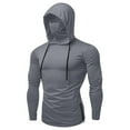 thumbnail image 1 of Taqqpue Unisex Sun Protection Hoodie Shirt Casual Solid Color Drawstring UPF 50+ Long Sleeve UV SPF T-Shirts Ice Silk Sunscreen Cool Sun Protection Tops with Face Mask for Women Men, 1 of 2