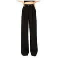 thumbnail image 1 of Taqqpue Wide Leg Pants for Women Casual Solid Color High Waisted Straight Leg Pants Loose Fit Dress Pants with Pockets, 1 of 2