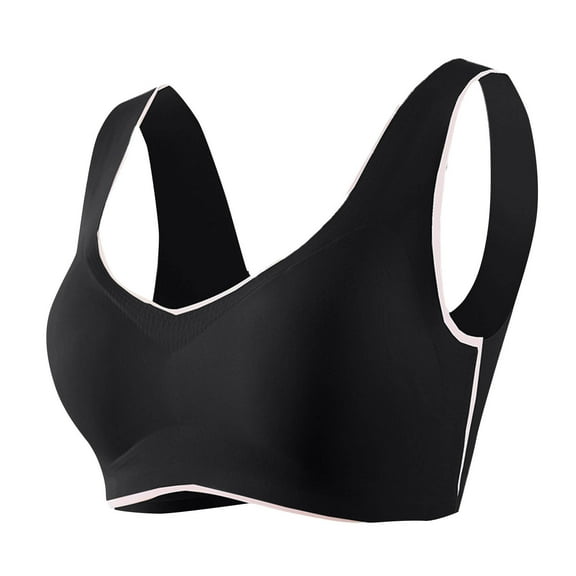 Taqqpue Wireless Bras for Women No Underwire Seamless Full Coverage Comfortable Everyday Bra with Medium Support