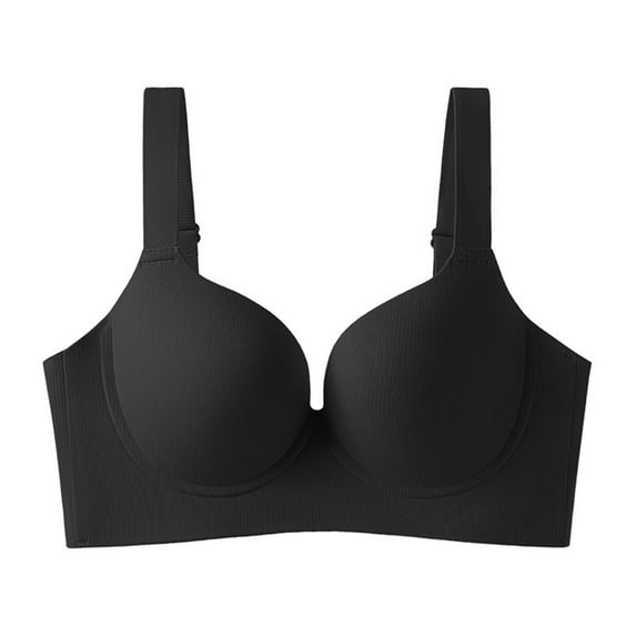 Taqqpue Wireless Bras for Women Solid Color No Underwire Push Up Bralette Sport Bras Basic Breathable Seamless Everyday Bra for Women