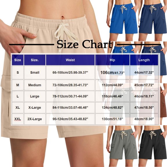 Taqqpue Women Cargo Shorts Summer Suit Tailored Bermuda Shorts Casual Baggy Wide Leg Hiking Outfits Shorts Solid Knee Length Drawstring Long Shorts with Pockets