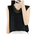 thumbnail image 1 of Taqqpue Women Embroidery Lace Tank Tops Sleeveless Lace Silk Satin Casual Top Elegant Dressy Cocktail Shirts Loose Fit Trendy Fashion Party Tank Tops, 1 of 3