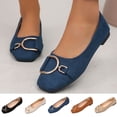 thumbnail image 1 of Taqqpue Women Flat Shoes Under 10 Women's Casual Versatile Solid Color Indoor And Outdoor Soft Soled Trendy Loafers Flat Shoes for Women, 1 of 10