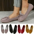thumbnail image 1 of Taqqpue Women Flat Shoes Woman's Fashion Comfortable Round Toe Low Heels Shoes Bowknot Solid Color Casual Shoes, 1 of 8