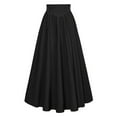 thumbnail image 1 of Taqqpue Women Halloween Renaissance Long Skirt Flowy Elastic High Waist Skirt Casual Solid Color Plus Size Skirt for Women, 1 of 4