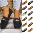 thumbnail image 1 of Taqqpue Women Loafers Flat Shoes Plus-Size Round-Toe On Soft-Soled Comfortable Shoes for Women, 1 of 10