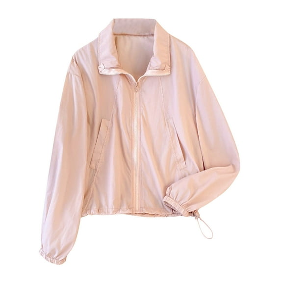 Taqqpue Women Sun Protection Shirt Solid Color Long Sleeve Button Down T-Shirts Casual Plus Size Fishing Hiking Shirts for Women with Pockets