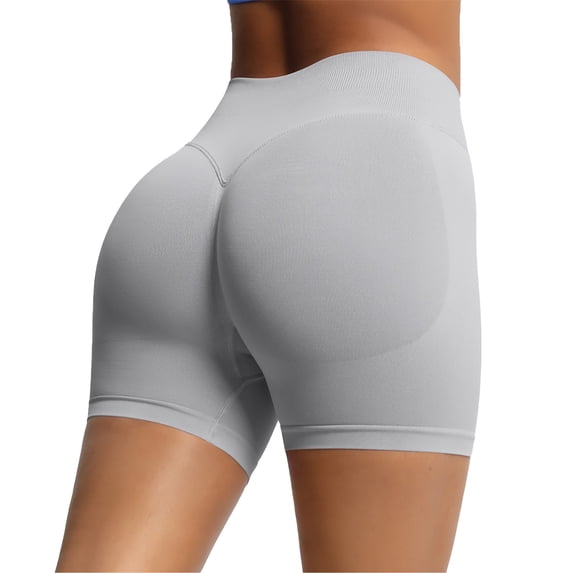 Taqqpue Women Tummy Control Workout Shorts High Waisted Yoga Running Gym Shorts Elastic Lounge Scrunch Butt Lifting Seamless Booty Biker Shorts