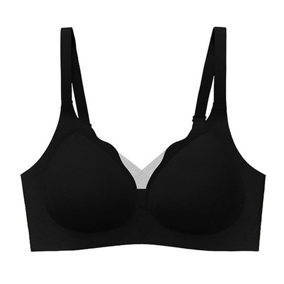Taqqpue Women Wirefree Bras for Women Full Coverage No Underwire Everyday Bras Comfortable Wireless Push Up Bras