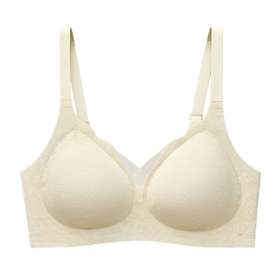 Taqqpue Women Wirefree Bras for Women Full Coverage No Underwire Everyday Bras Comfortable Wireless Push Up Bras