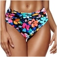 thumbnail image 1 of Taqqpue Women's Bikini Bottom High Waist Bikini Bathing Suit Bottoms Tummy Control Swim Bottom Ribbed Tankini Bottom Swimsuit Brief, 1 of 4