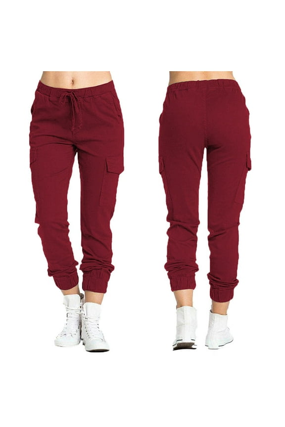 Women's Cargo Joggers Lightweight Quick Dry Hiking Pants Combat Military Trousers Casual Athletic Workout Lounge Outdoor Cargo Pants with Pockets