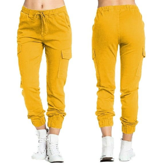Taqqpue Women's Cargo Joggers Lightweight Quick Dry Hiking Pants Combat Military Trousers Casual Athletic Workout Lounge Outdoor Cargo Pants with Pockets