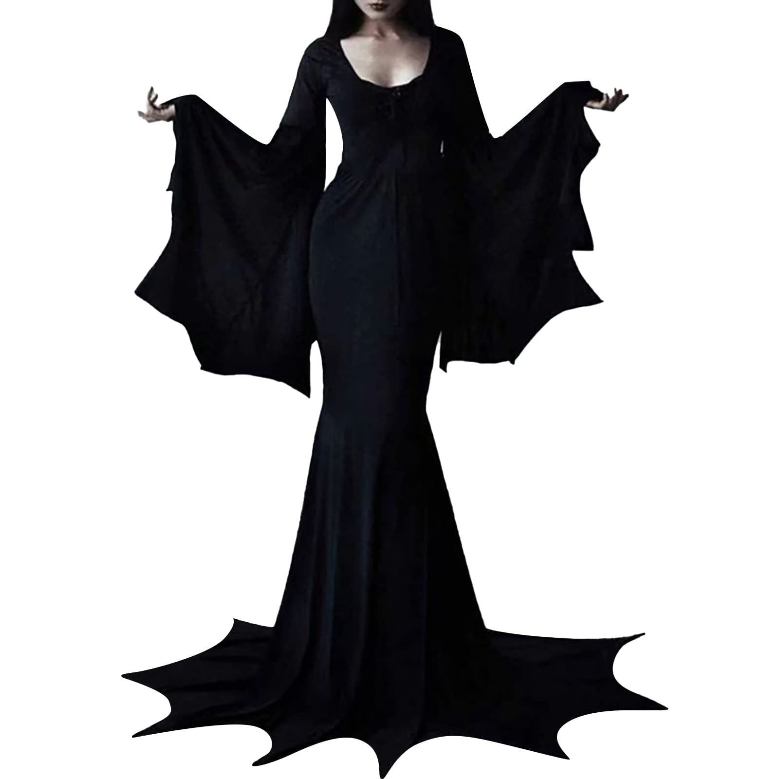 Black Witch Cosplay Halloween Maxi Dress main image 0