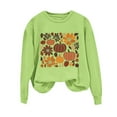 thumbnail image 1 of Taqqpue Women's Halloween Sweatshirt Loose Soft Casual Crew Neck Long Sleeve Pullover Tops Fall Winter Printed Plus Size T Shirt for Halloween, 1 of 7