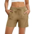 thumbnail image 1 of Taqqpue Women's Lightweight Hiking Shorts Quick Dry Athletic Shorts for Camping Travel Golf with Zipper Pockets, 1 of 8
