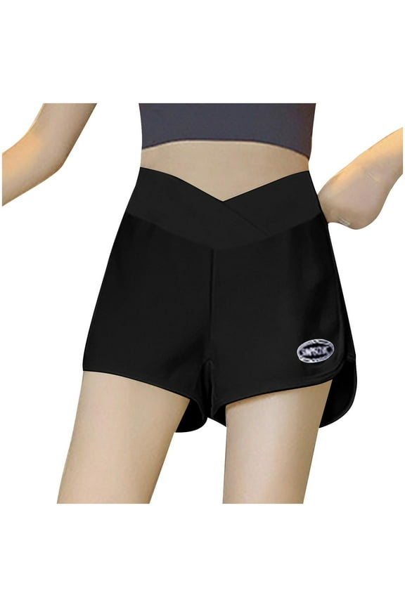 Women's Maternity Shorts Solid Color Over Belly Workout Running Pregnancy Shorts Cotton Lounge Sleep Shorts