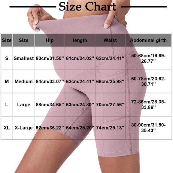 Taqqpue Women's Maternity Yoga Shorts Over The Belly Bump Summer Workout Running Active Short Pants with Pockets