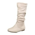 thumbnail image 1 of Taqqpue Women's Mid Calf Boots Comfortable Fashion Dress Boots for Women Low Heel With Zipper, 1 of 4