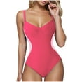 thumbnail image 1 of Taqqpue Women's One Piece Swimsuits Tummy Control Bikini Set Coverage Sexy V Neck Bathing Suit Solid Color Swimwear Beach vacation clothes, 1 of 8